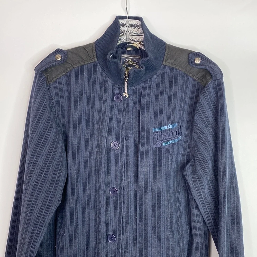 Petrol Precision Engine Muscle Navy Blue Jacket Large